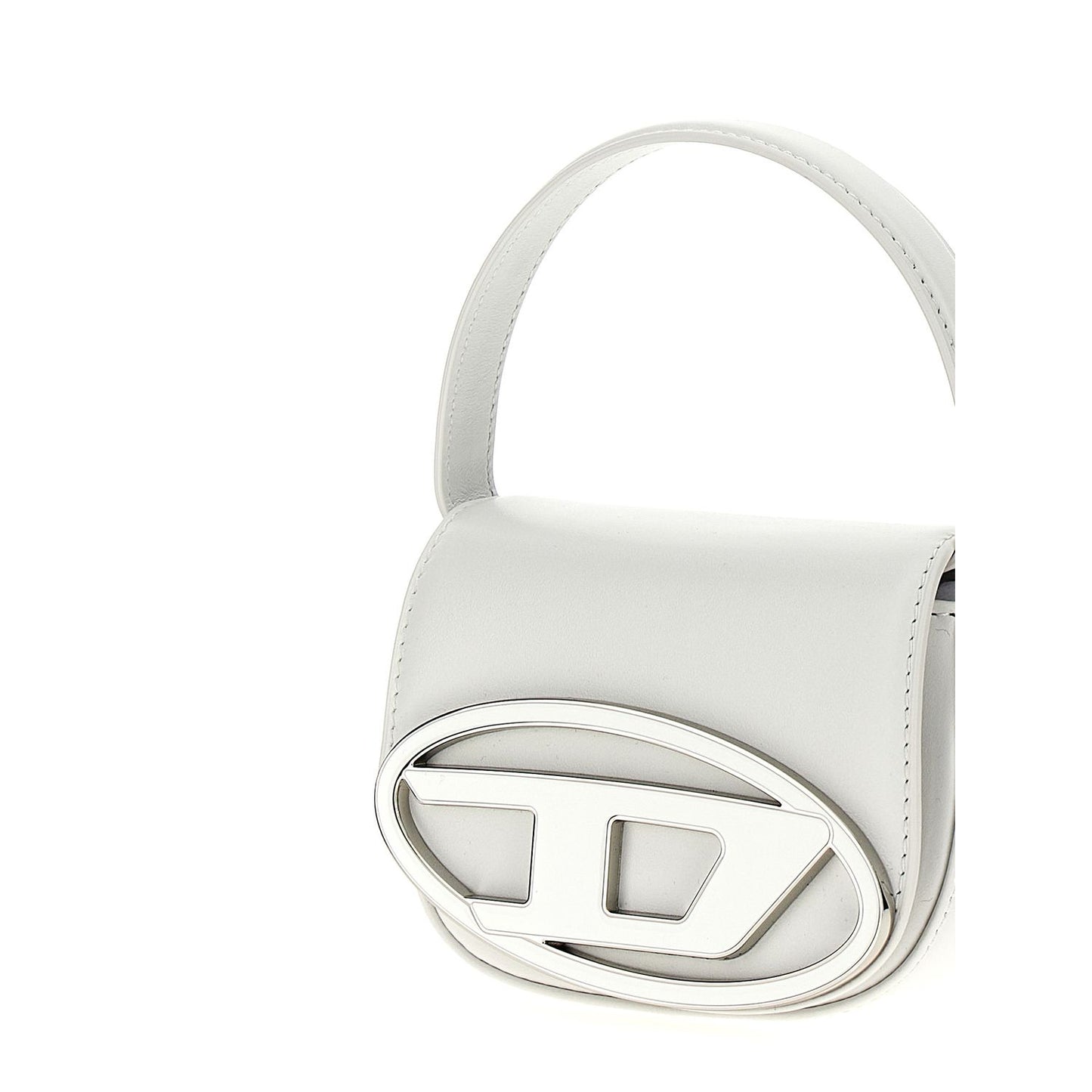 Diesel White Cowhide Handbag