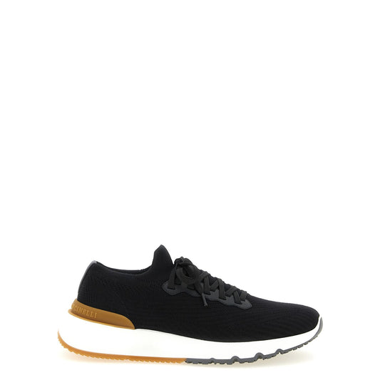 Brunello Cucinelli Black Polyethylene Athletic Sneakers