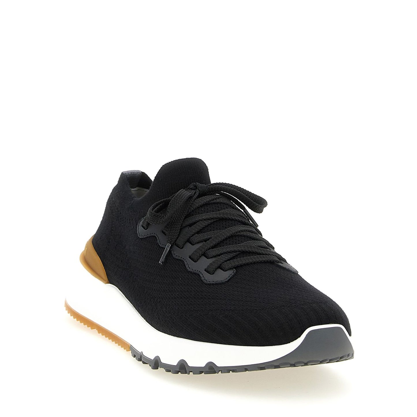 Brunello Cucinelli Black Polyethylene Athletic Sneakers