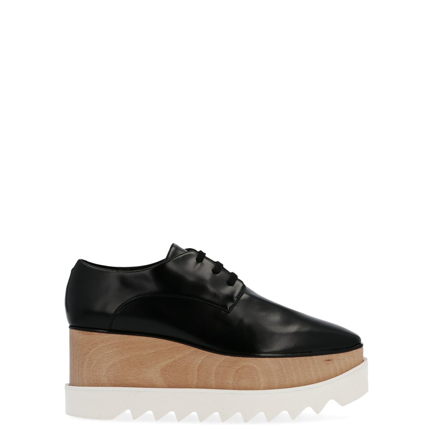 Stella McCartney Black Polyethylene Wedge Sandals