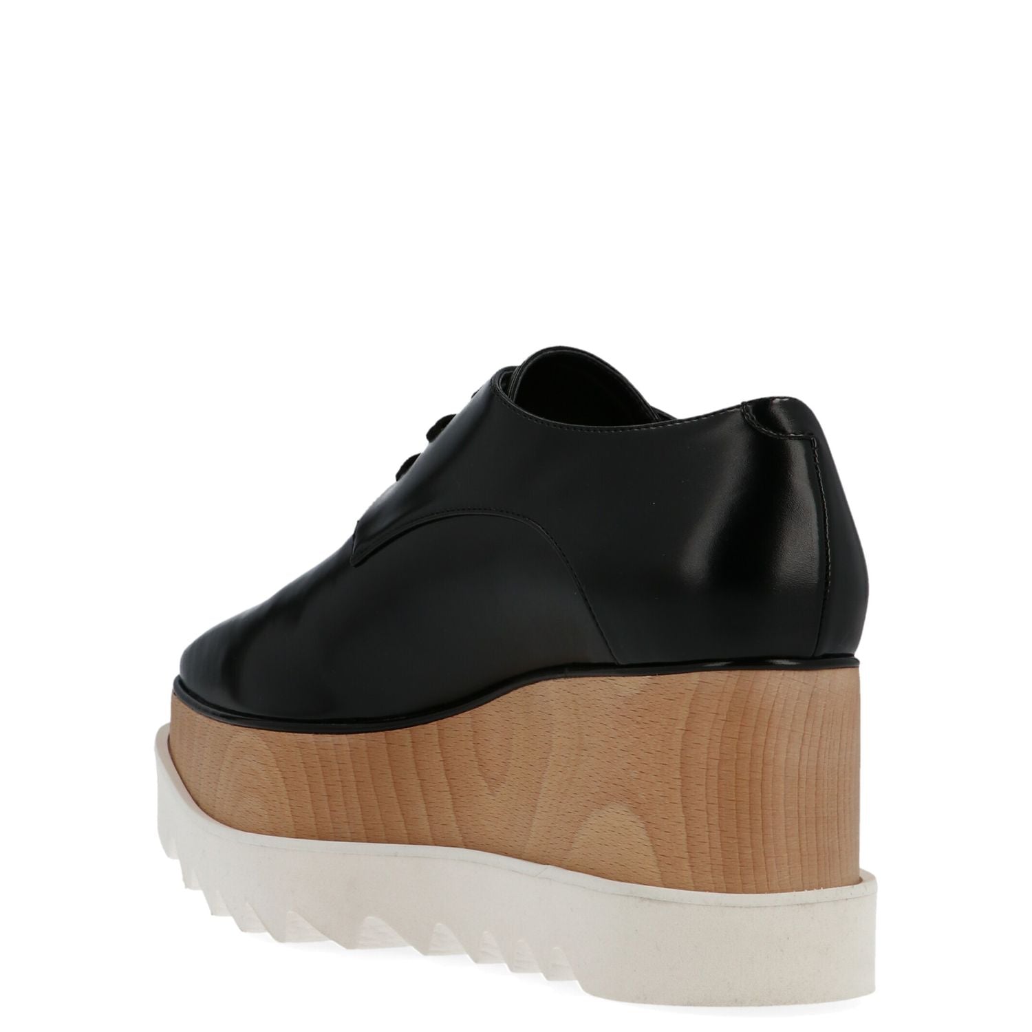 Stella McCartney Black Polyethylene Wedge Sandals