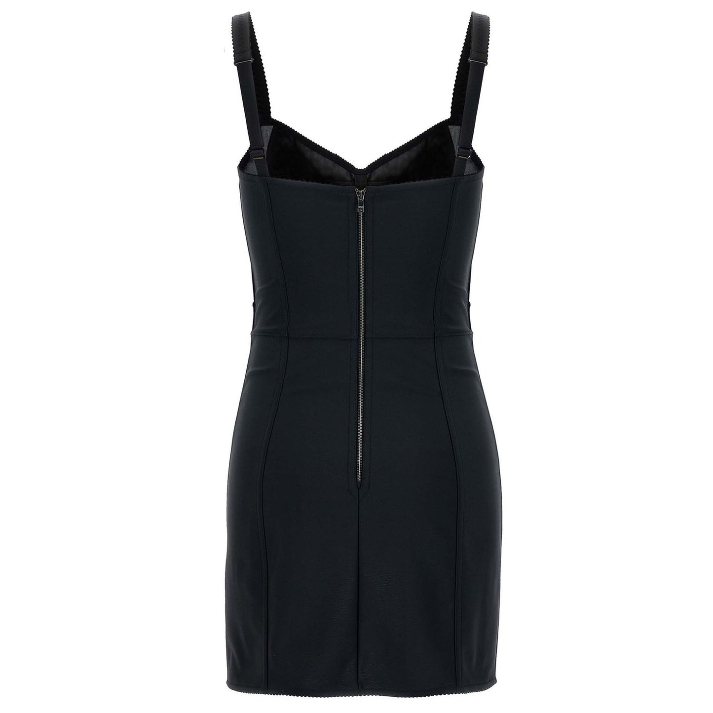 Dolce & Gabbana Black Polyester Short Dress