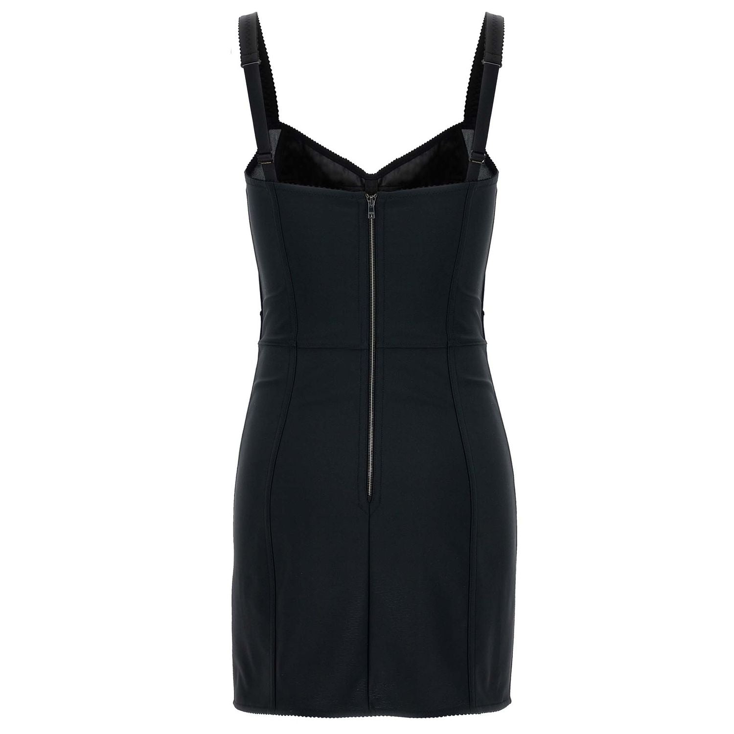 Dolce & Gabbana Black Polyester Short Dress