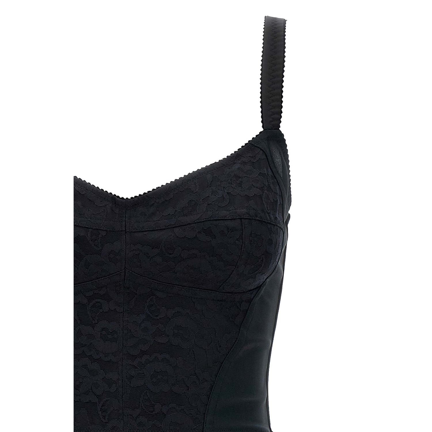 Dolce & Gabbana Black Polyester Short Dress