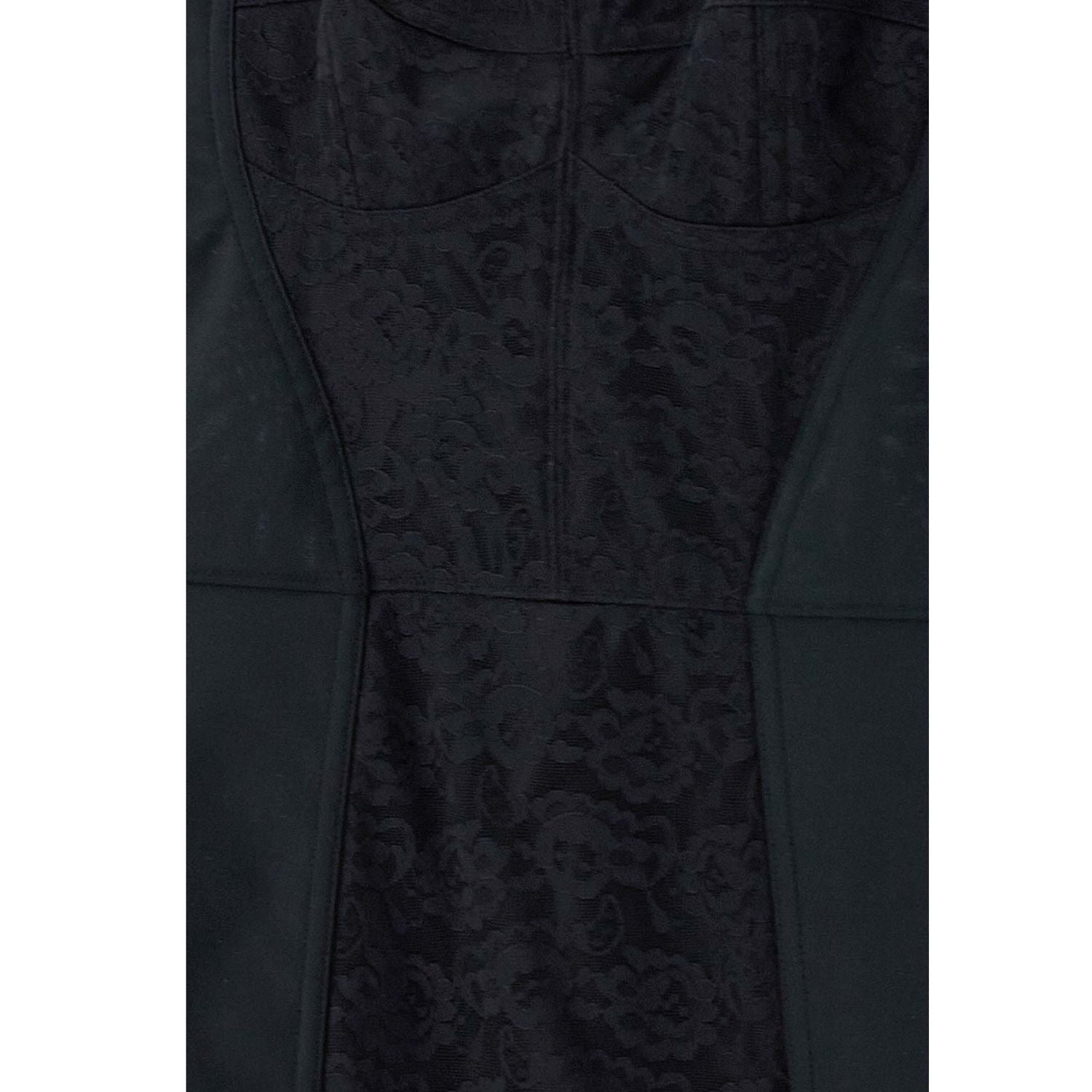 Dolce & Gabbana Black Polyester Short Dress