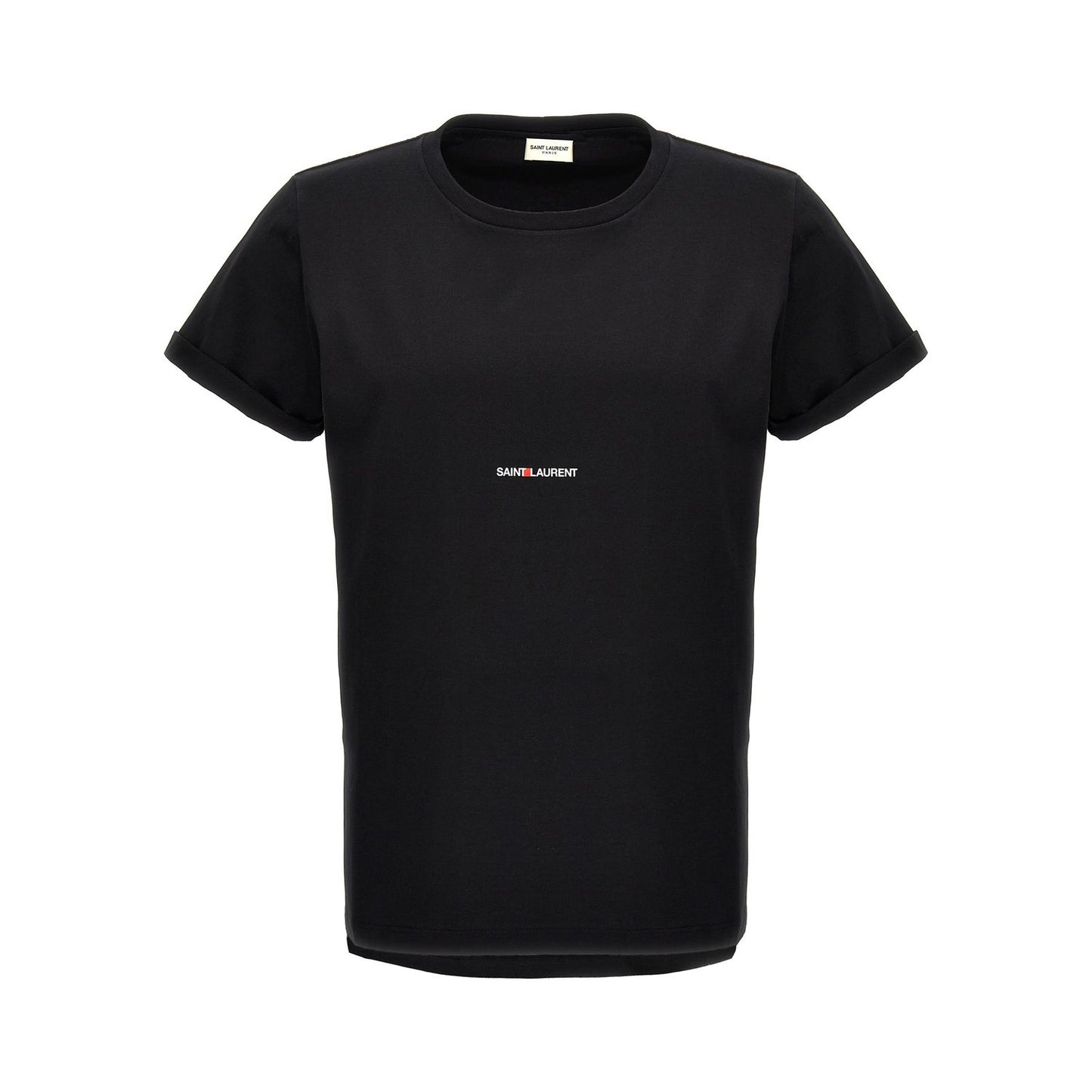 Saint Laurent Black Cotton T-Shirt