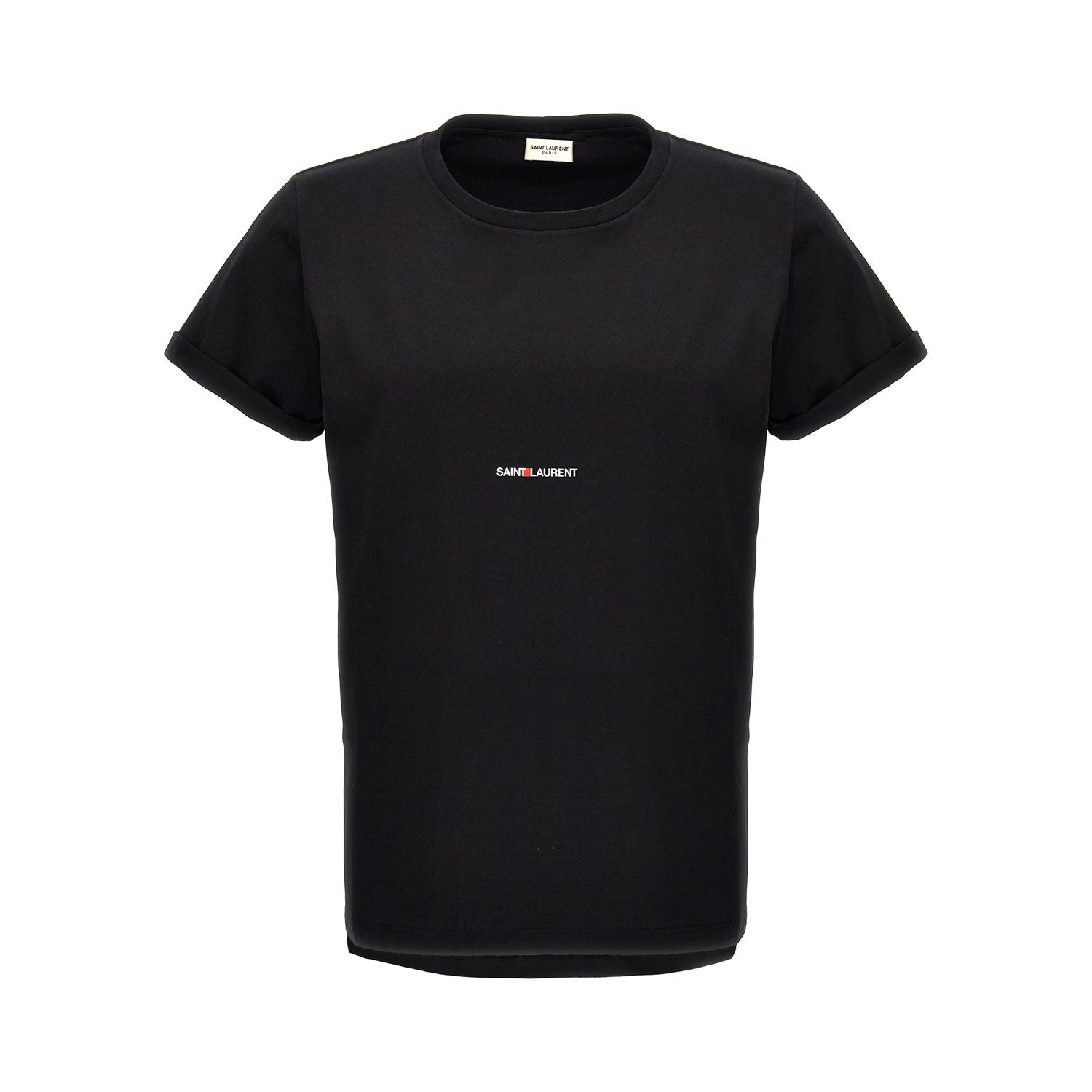 Saint Laurent Black Cotton T-Shirt