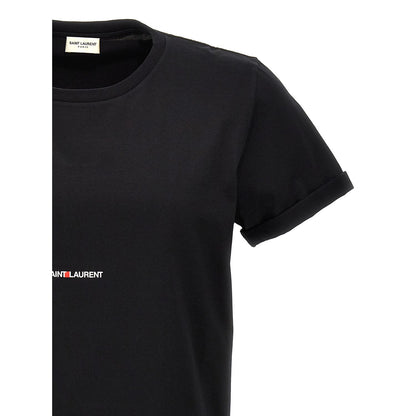 Saint Laurent Black Cotton T-Shirt