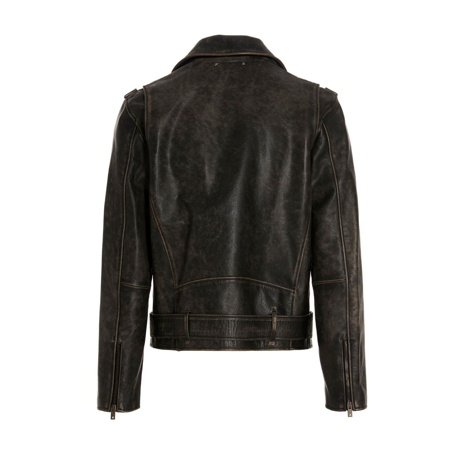 Golden Goose Black Calfskin Leather Jacket