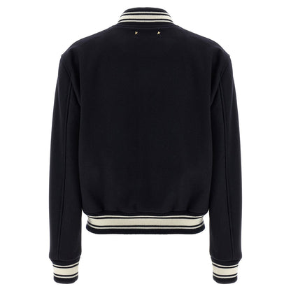 Golden Goose Blue Virgin Wool Bomber