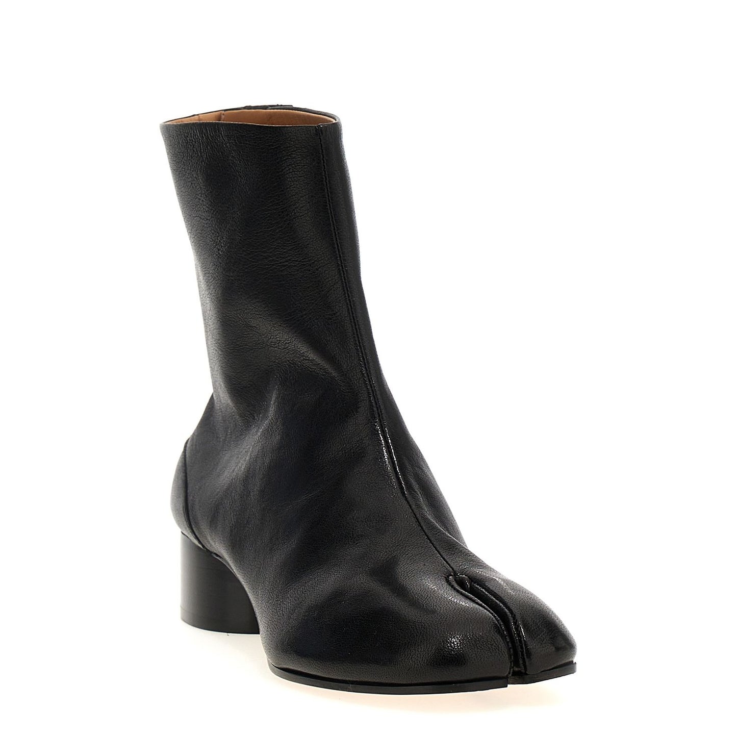 Maison Margiela Black Lamb Leather Ankle Boots
