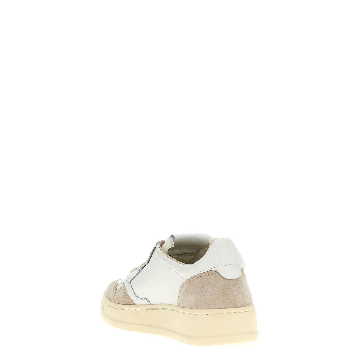 Autry Beige Cowhide Low Top Sneakers