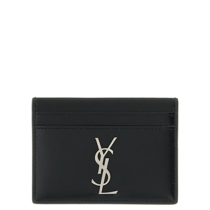 Saint Laurent Black Calfskin Cardholder