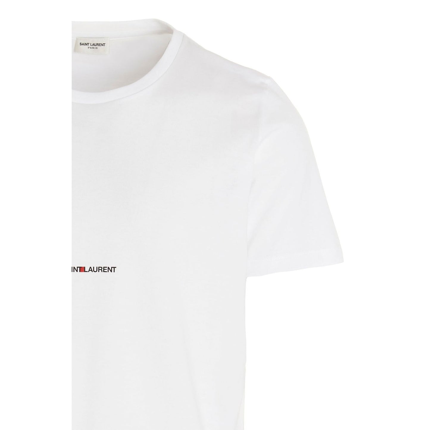 Saint Laurent White Cotton T-Shirt