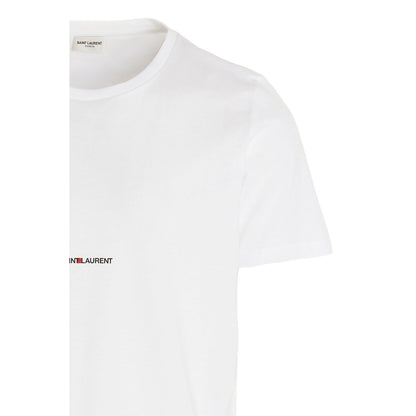 Saint Laurent White Cotton T-Shirt