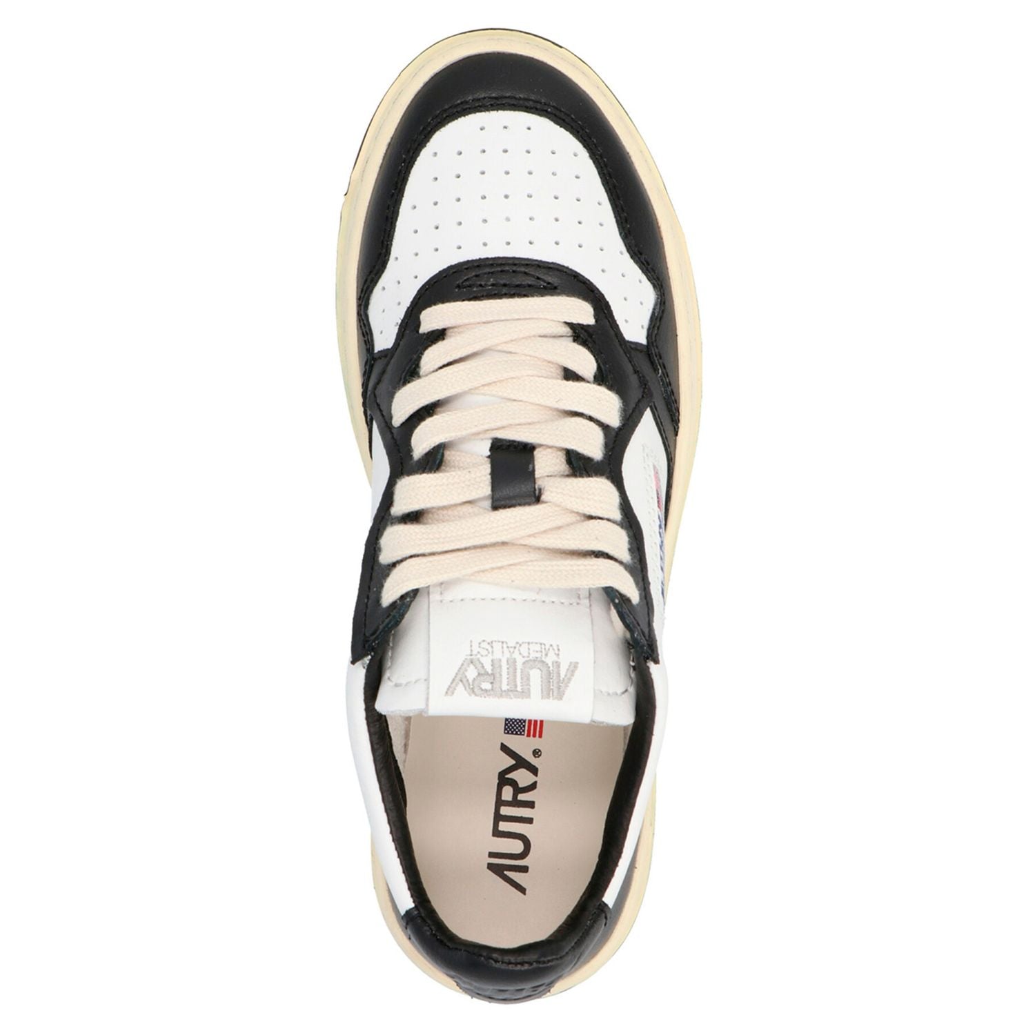 Autry Bicolor Cowhide Low Top Sneakers