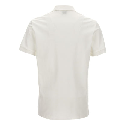 Burberry White Cotton Polo Shirt