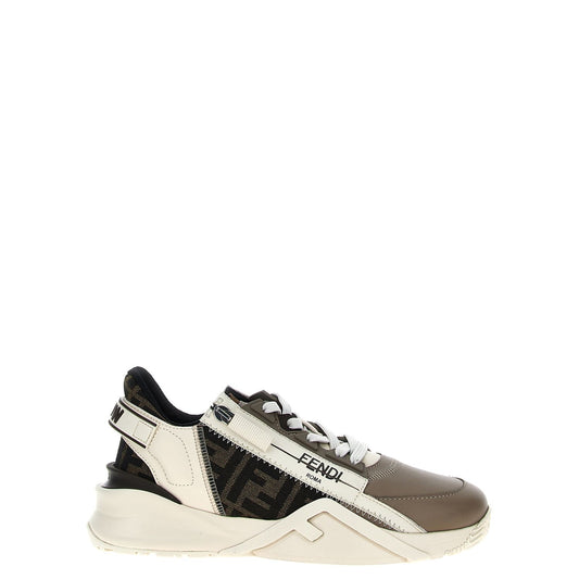 Fendi Multicolor Calf Leather Bos Taurus Athletic Sneakers