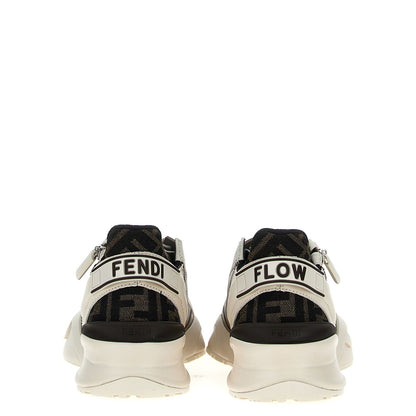 Fendi Multicolor Calf Leather Bos Taurus Athletic Sneakers