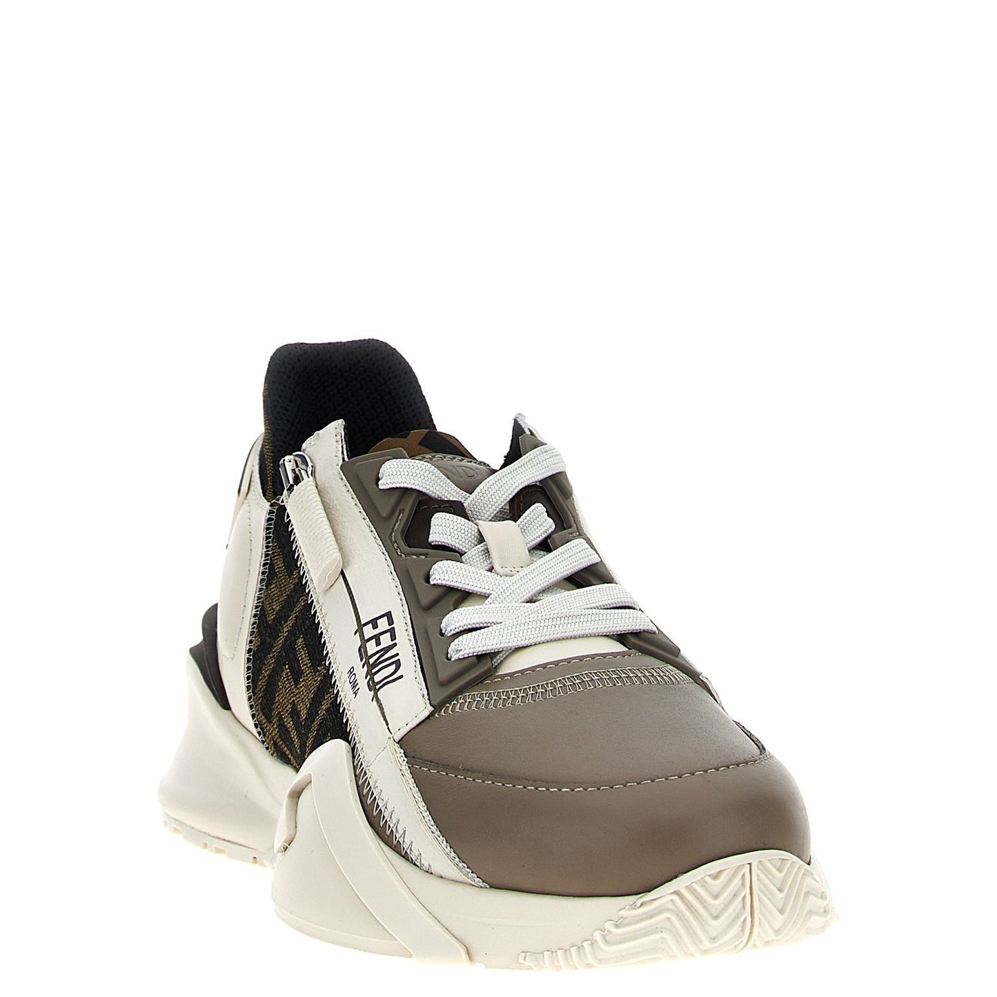Fendi Multicolor Calf Leather Bos Taurus Athletic Sneakers