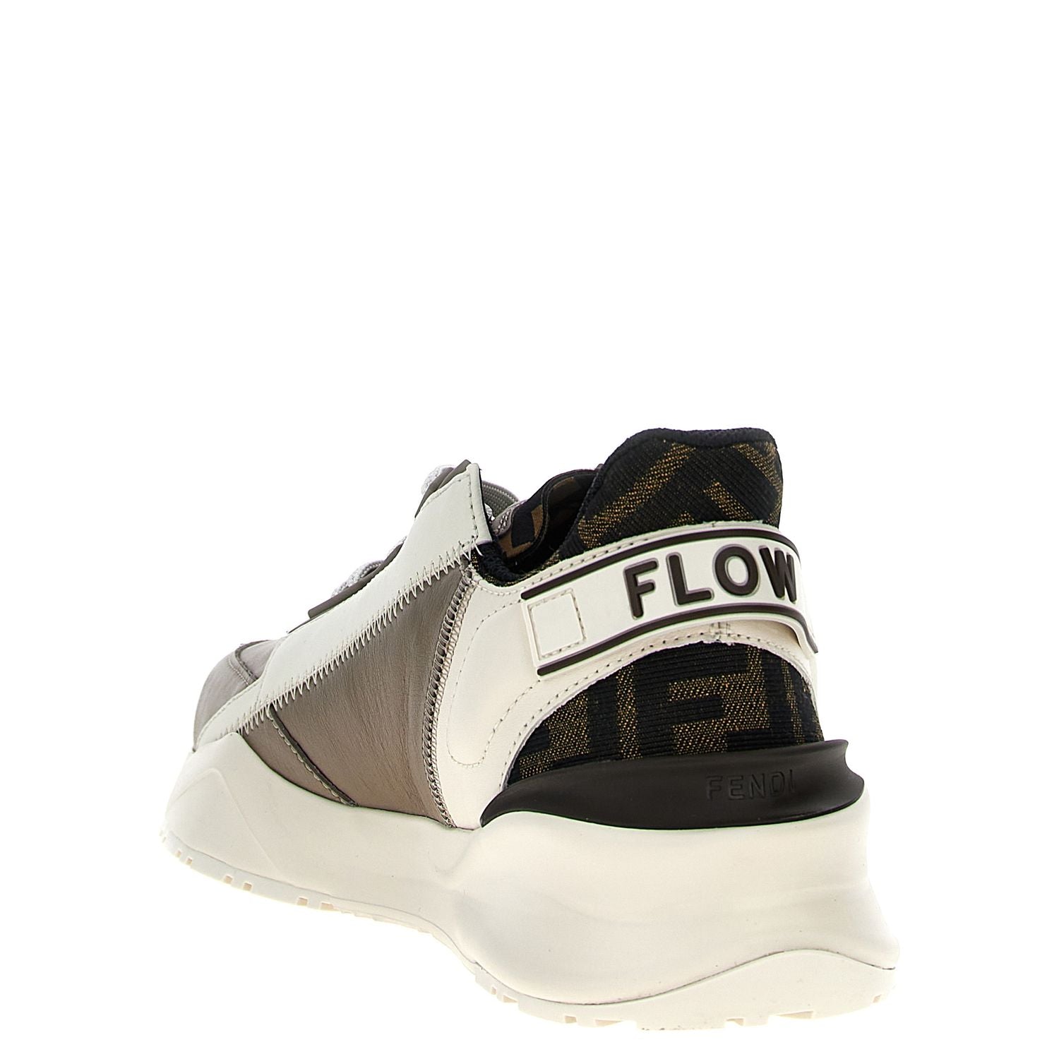 Fendi Multicolor Calf Leather Bos Taurus Athletic Sneakers