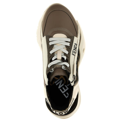 Fendi Multicolor Calf Leather Bos Taurus Athletic Sneakers