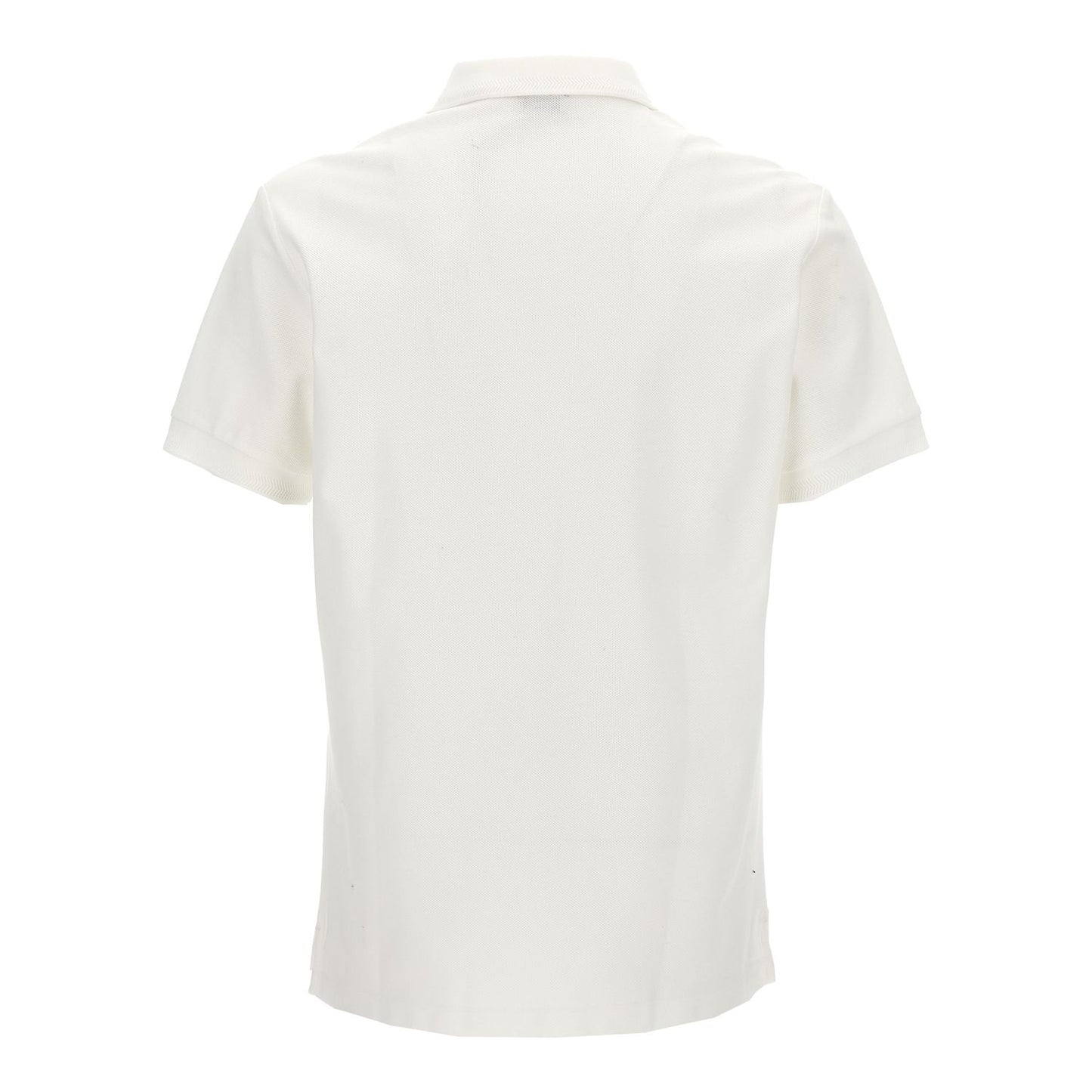 Burberry White Cotton Polo Shirt