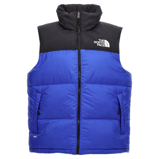 The North Face Blue Nylon Sleeveless Jacket