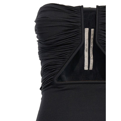 Rick Owens Black Nylon Short Dress