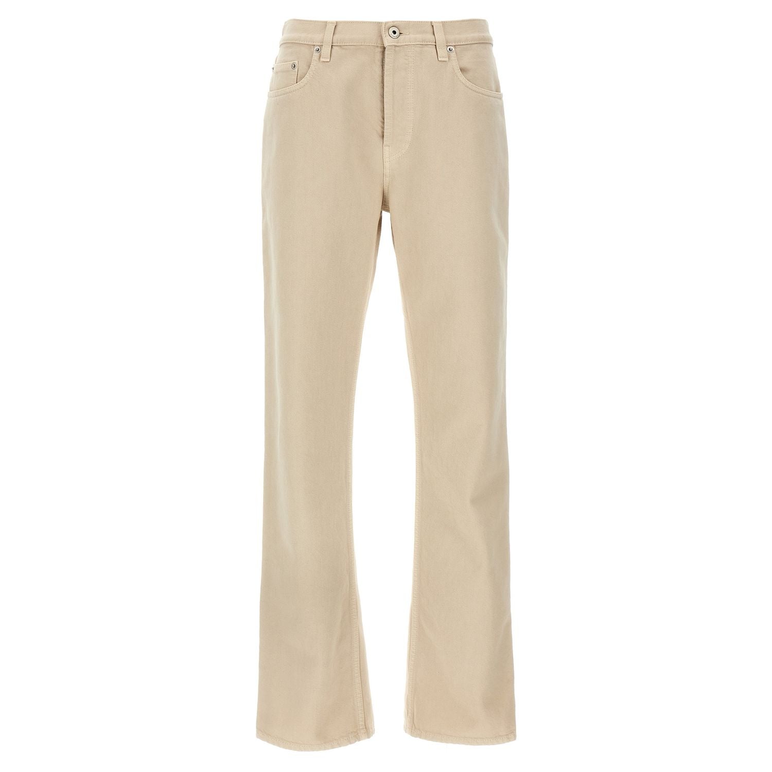Burberry Beige Cotton Casual Pants