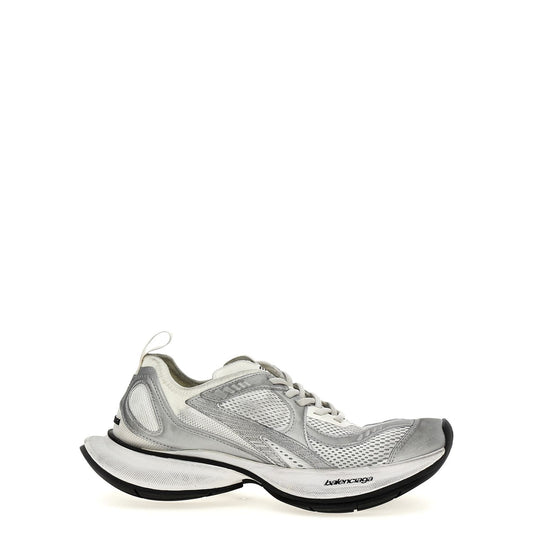 Balenciaga Gray Polyester Athletic Sneakers