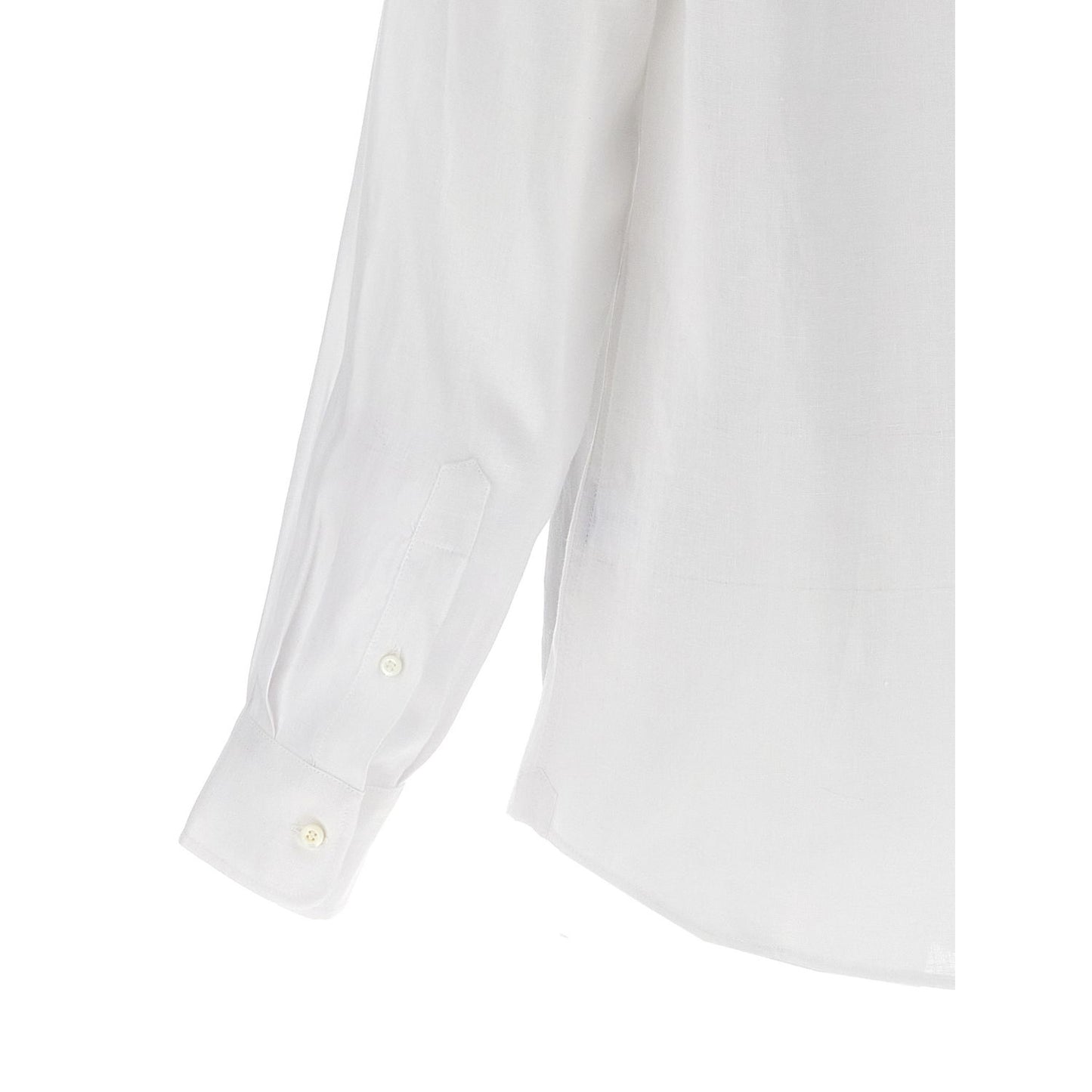 Brunello Cucinelli White Linen Blouse