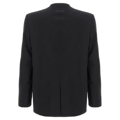 MM6 Maison Margiela Black Polyester Blazer