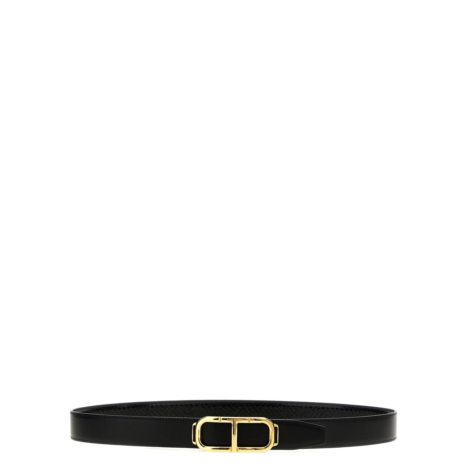 Tom Ford Black Leather Regular Belt