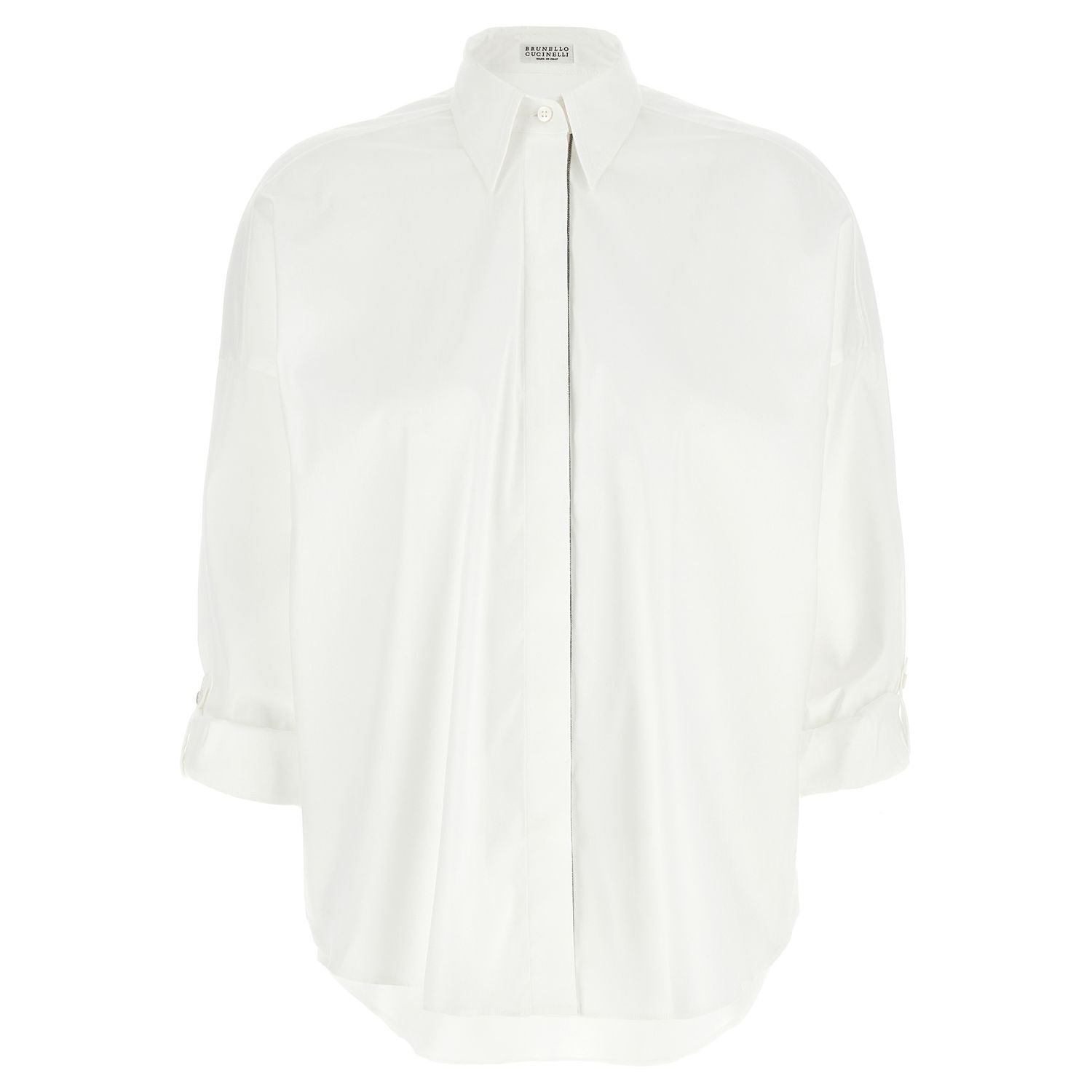 Brunello Cucinelli White Cotton Blouse