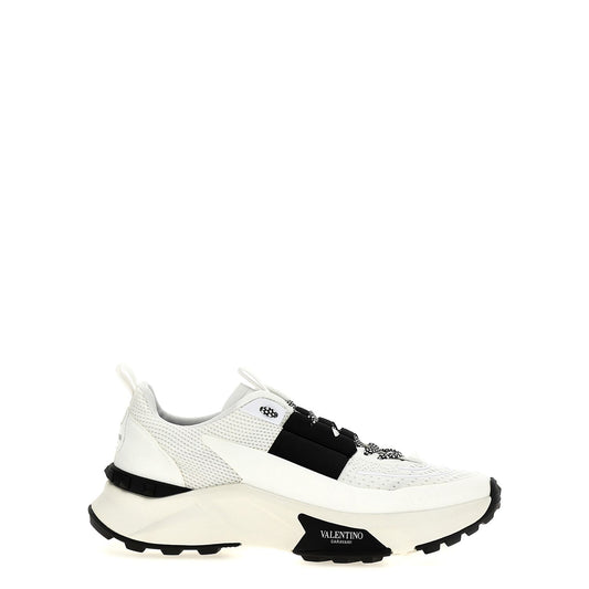 Valentino Garavani Bicolor Calfskin Athletic Sneakers