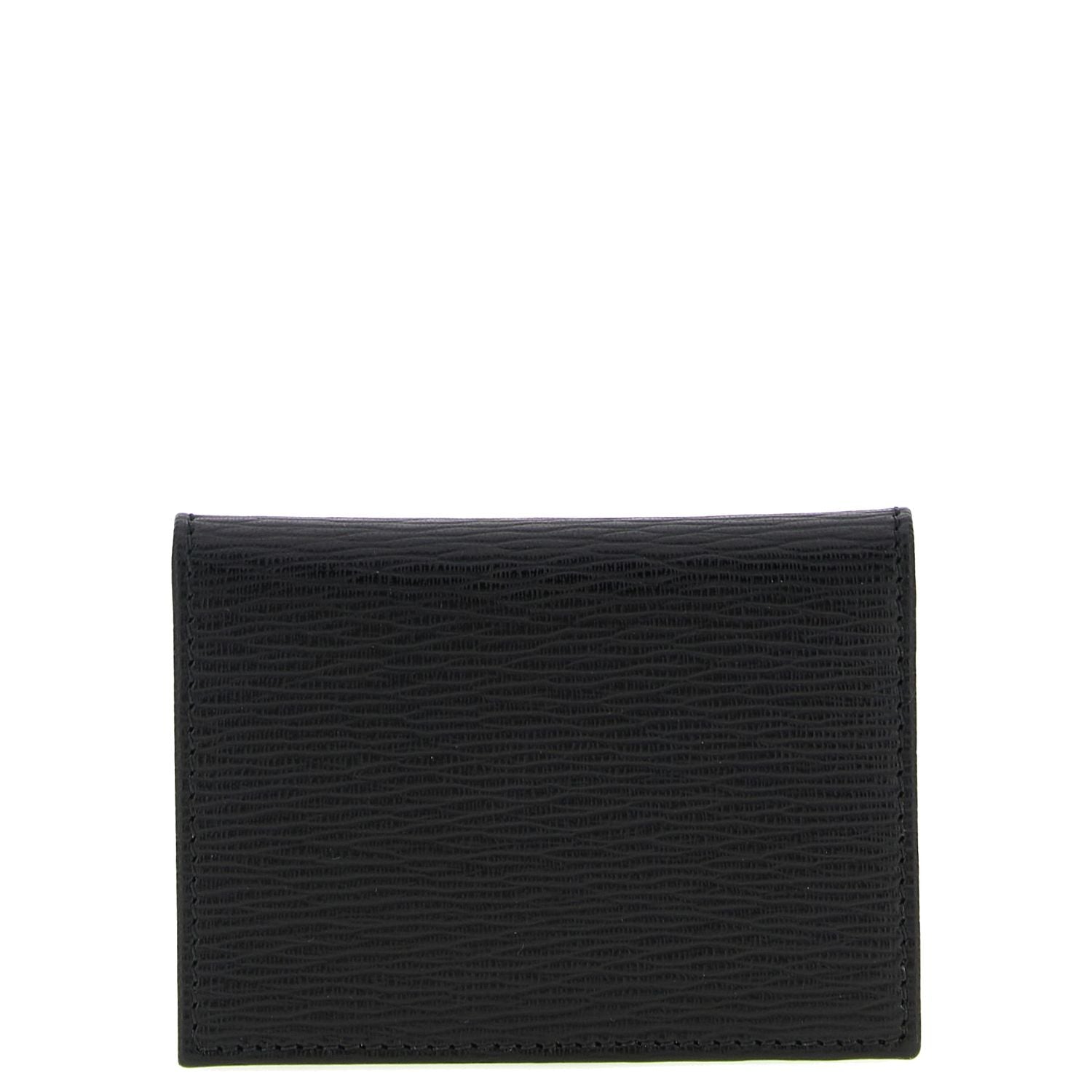 Ferragamo Black Calfskin Cardholder