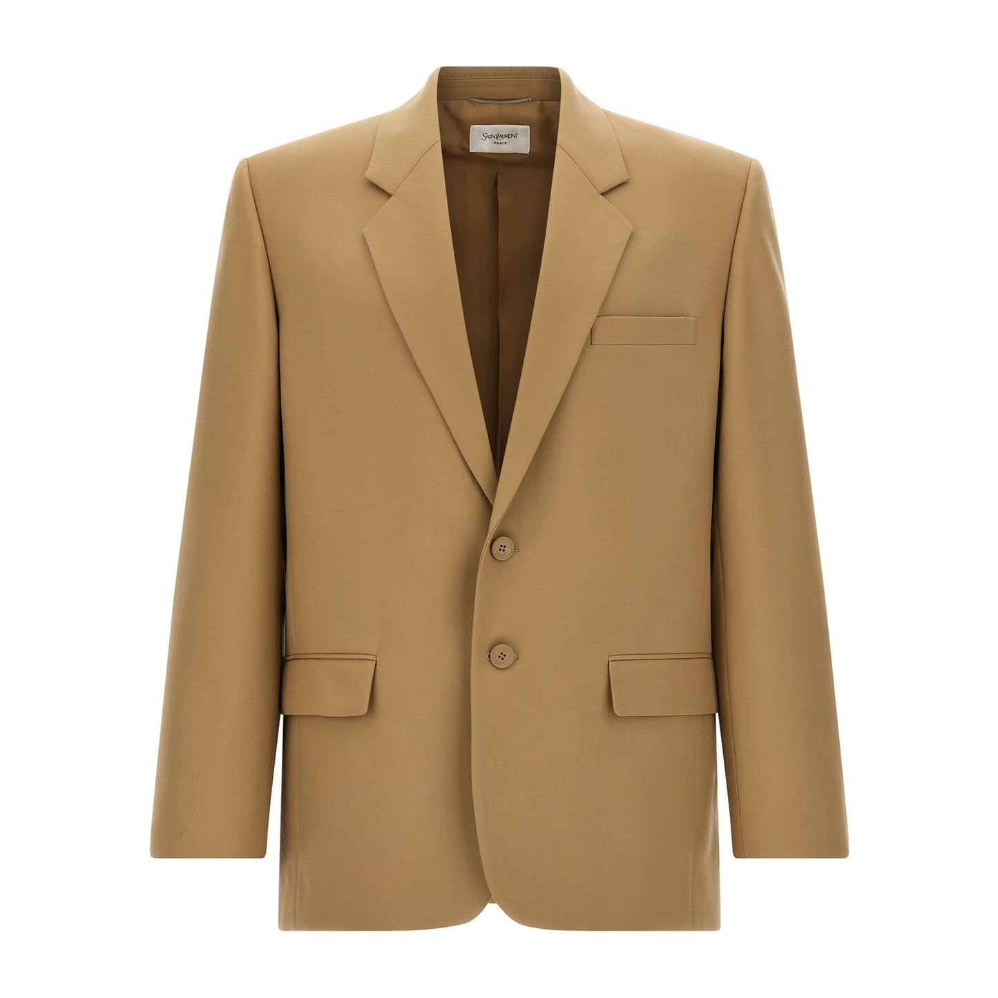 Saint Laurent Beige Wool Blazer
