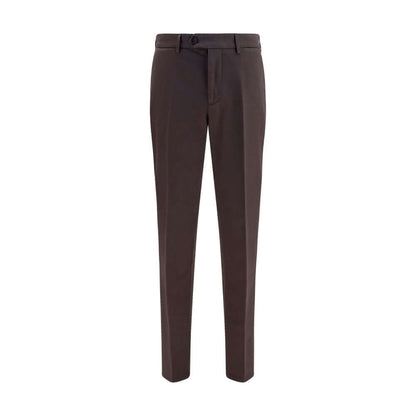 Brunello Cucinelli Brown Cotton Casual Pants