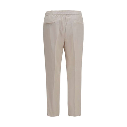 Brunello Cucinelli Beige Cotton Casual Pants