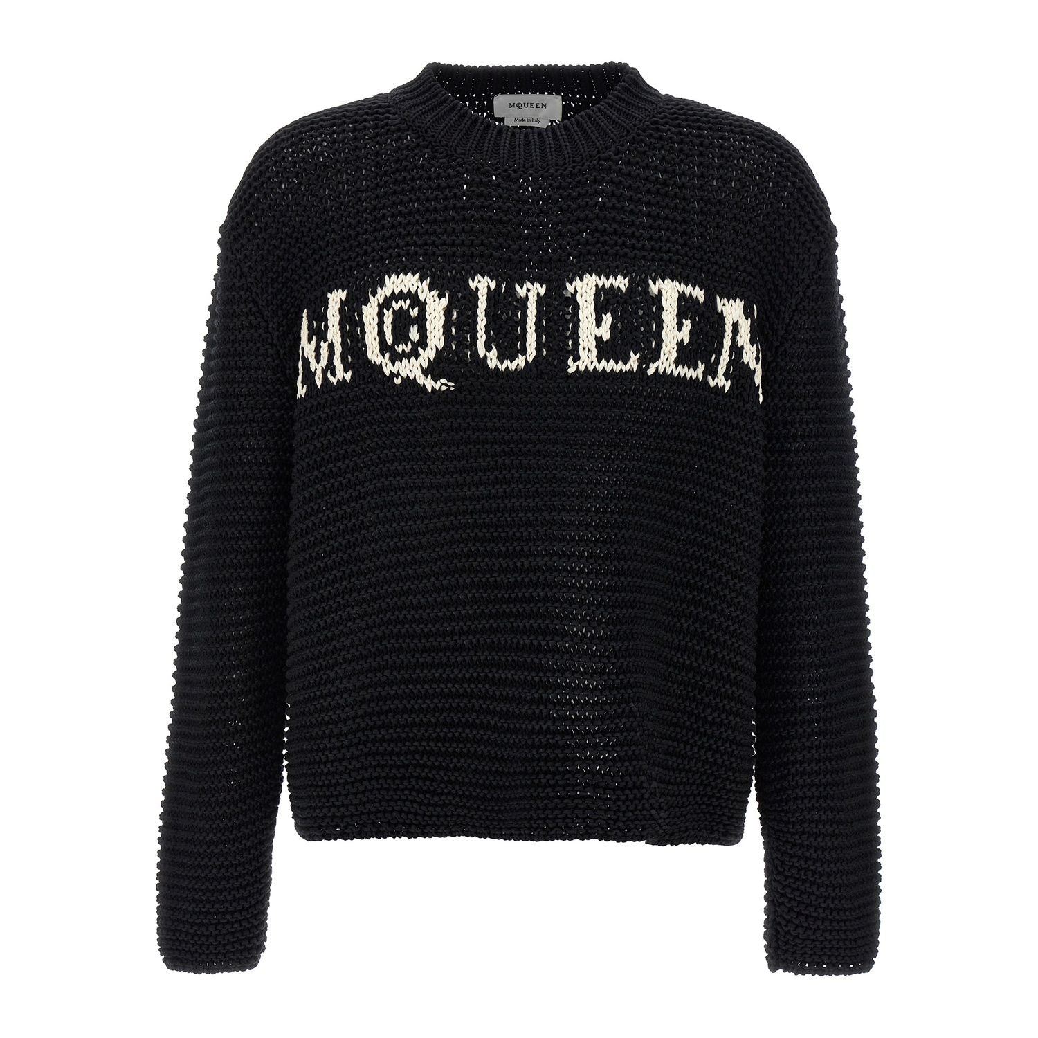 Alexander McQueen Bicolor Cotton Cardigan