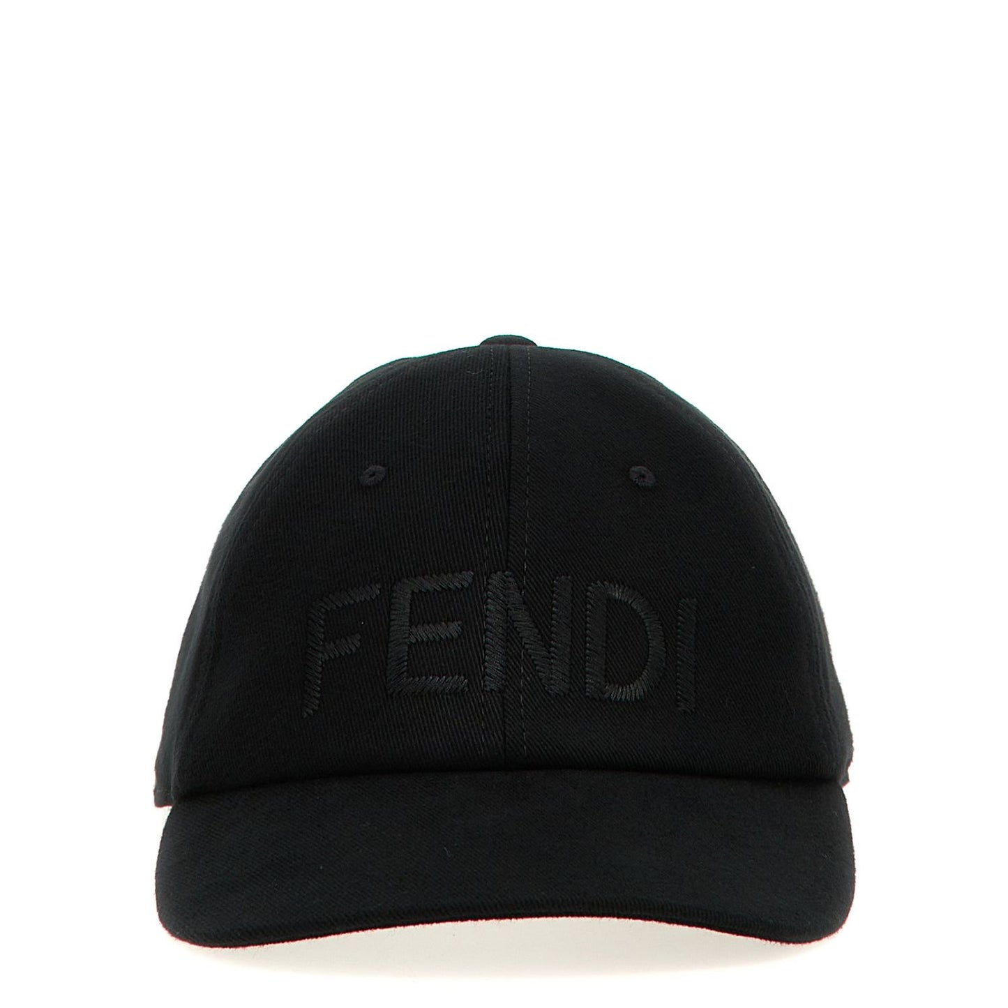 Fendi Black Cotton Cap (Baseball Hat)