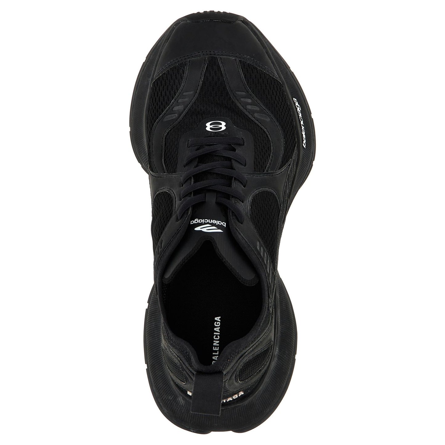 Balenciaga Black Polyester Athletic Sneakers