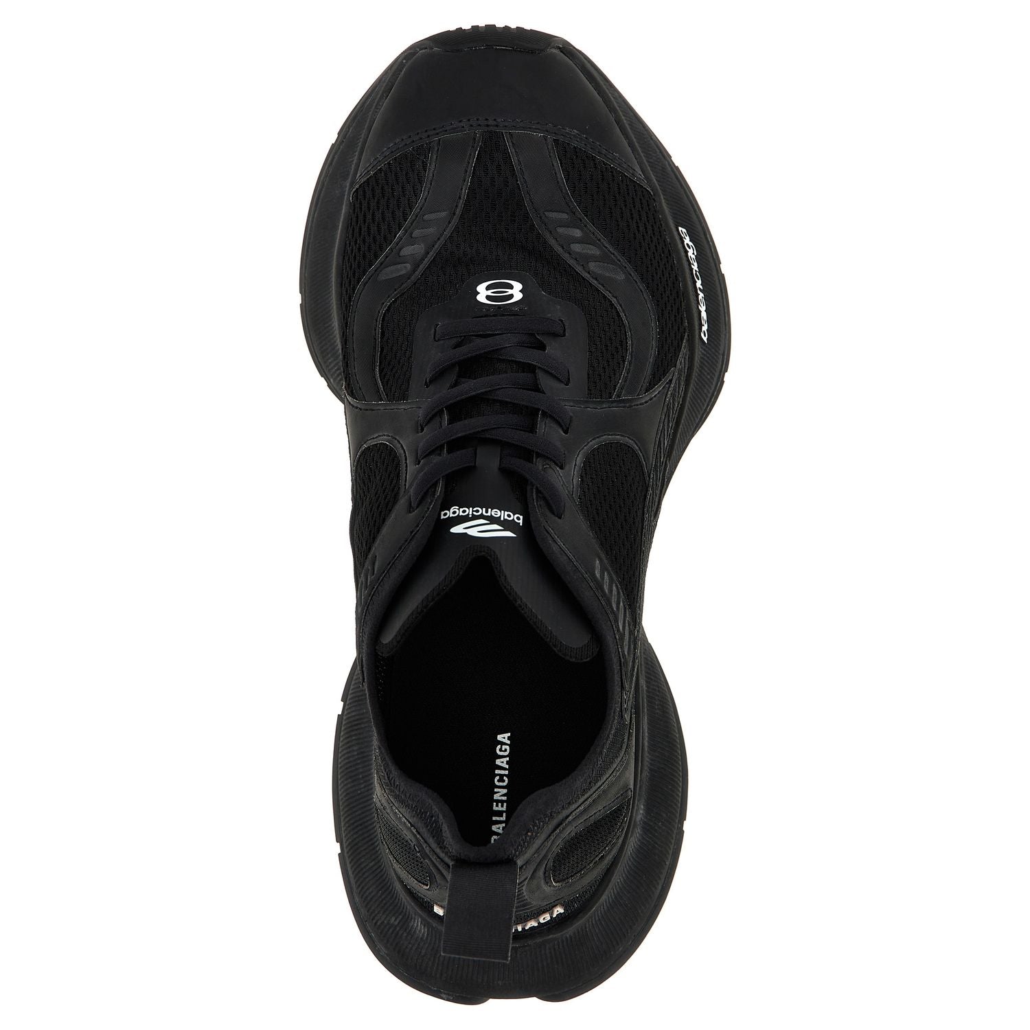 Balenciaga Black Polyester Athletic Sneakers