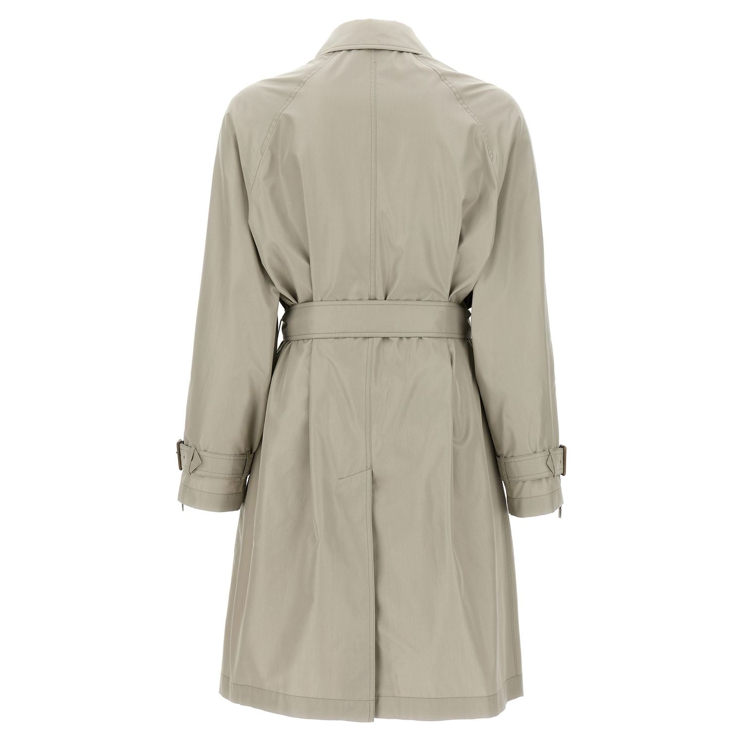 Burberry Gray Satin Coat