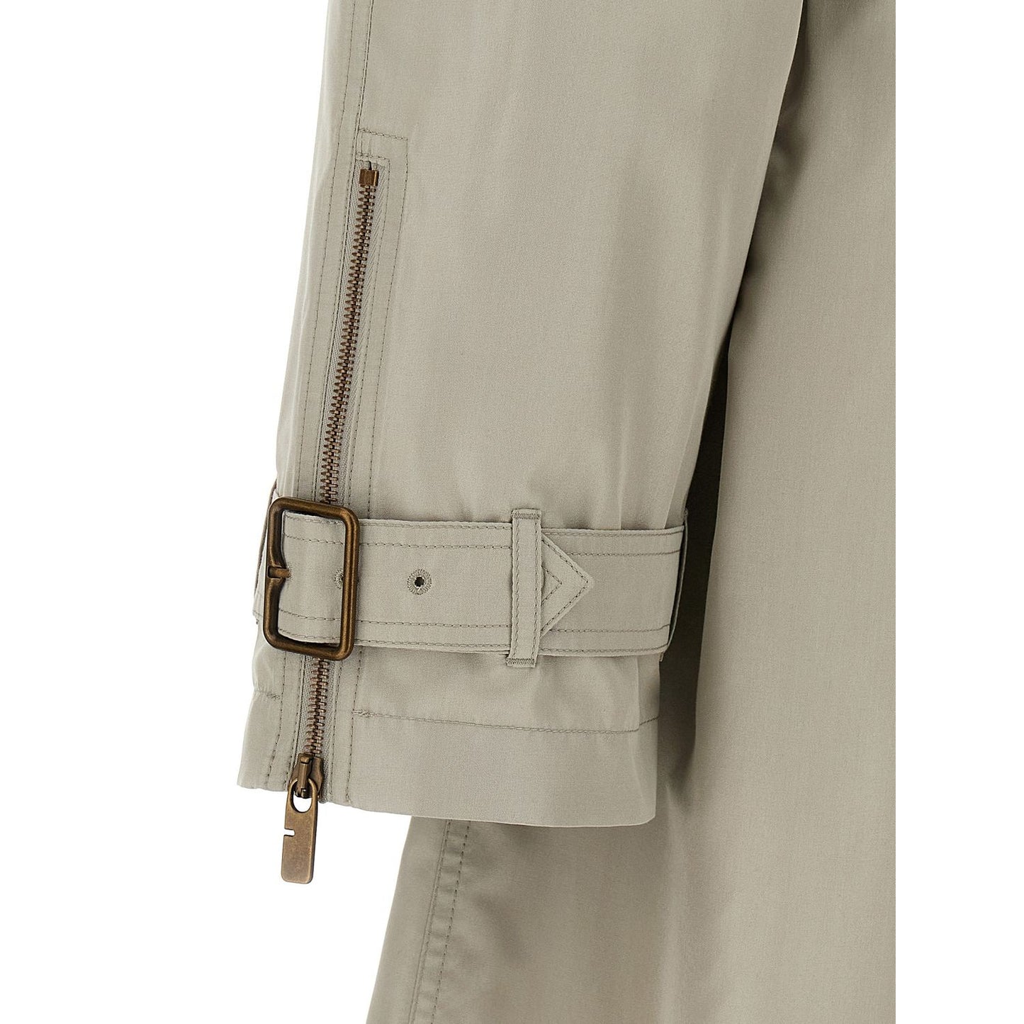 Burberry Gray Satin Coat