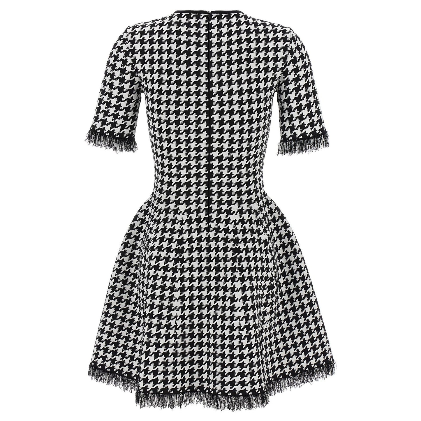 Alexander McQueen Bicolor Viscose Short Dress