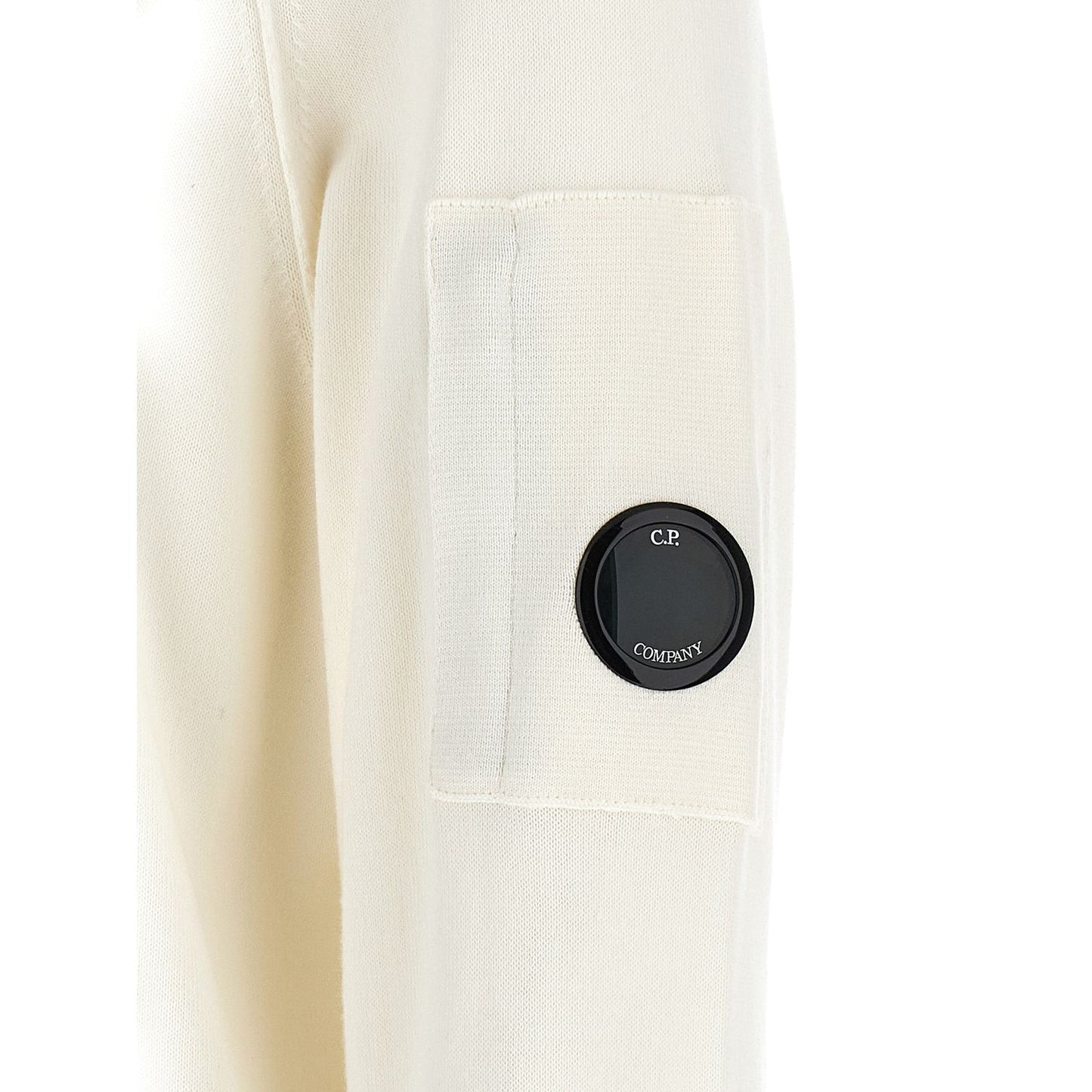 C.P. Company White Cotton Sweatshirt