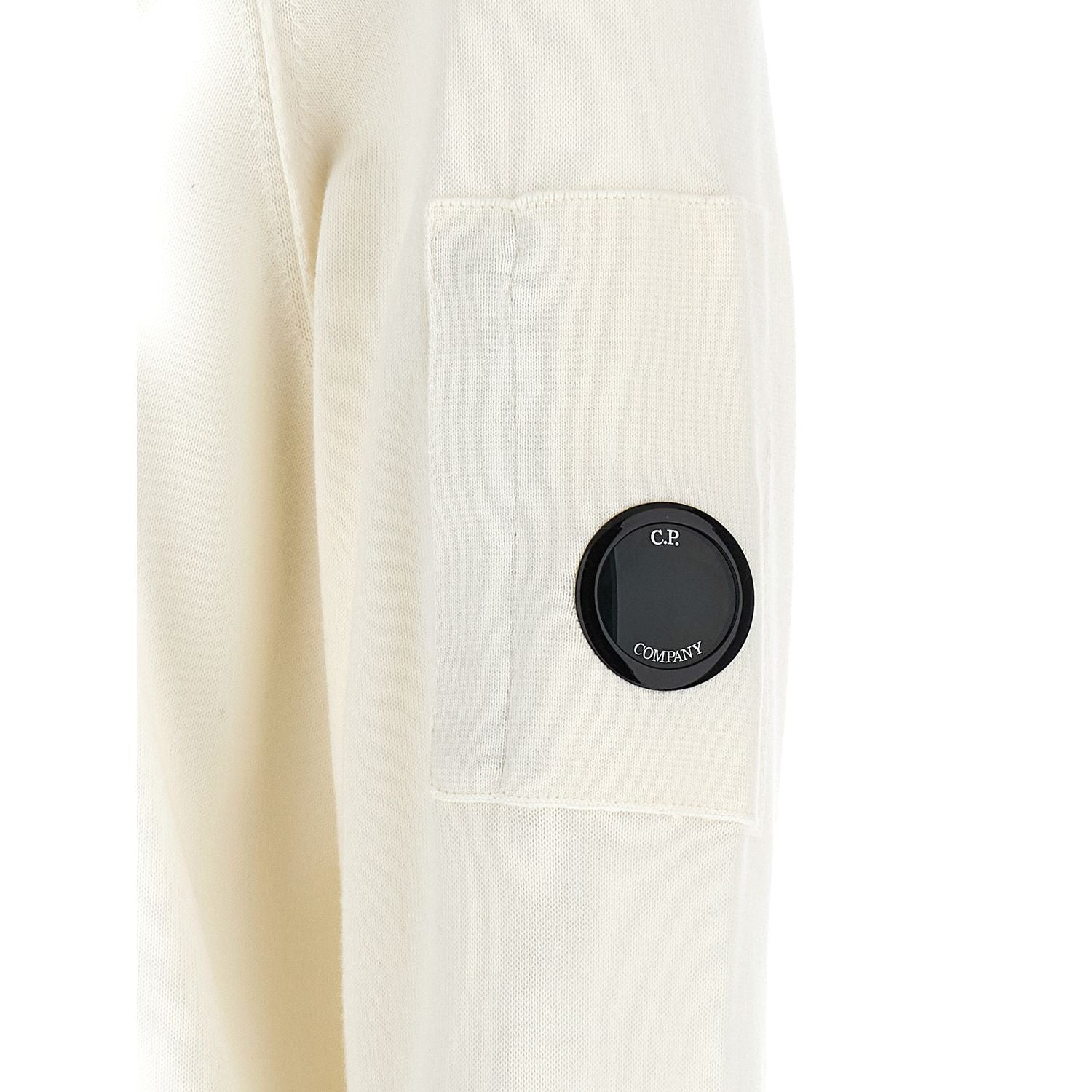 C.P. Company White Cotton Sweatshirt