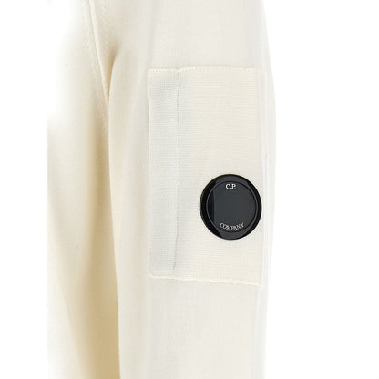 C.P. Company White Cotton Sweatshirt